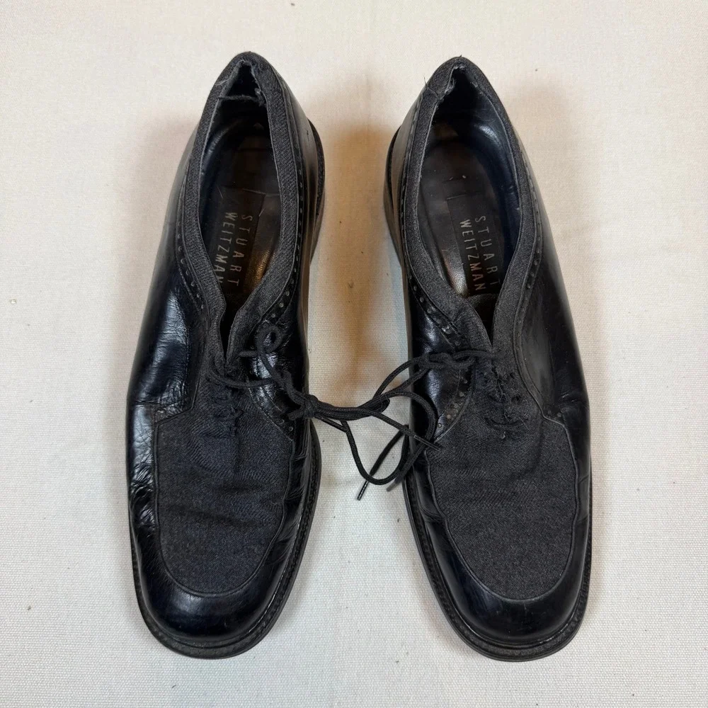 Vintage Stuart Weitzman Black‎ Leather 